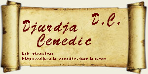 Đurđa Čenedić vizit kartica